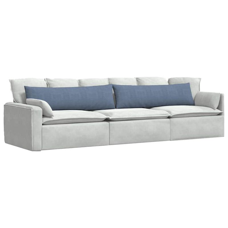 Afbeelding laden in galerijviewer, Vidaxl sofa kussens 2 stuks blauw 145 x 40 cm cordstof