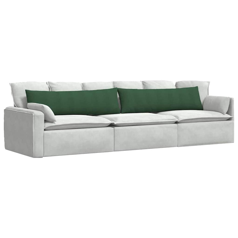 Afbeelding laden in galerijviewer, Vidaxl sofa kussens 2 stuks donkergroen 145 x 40 cm cordstof