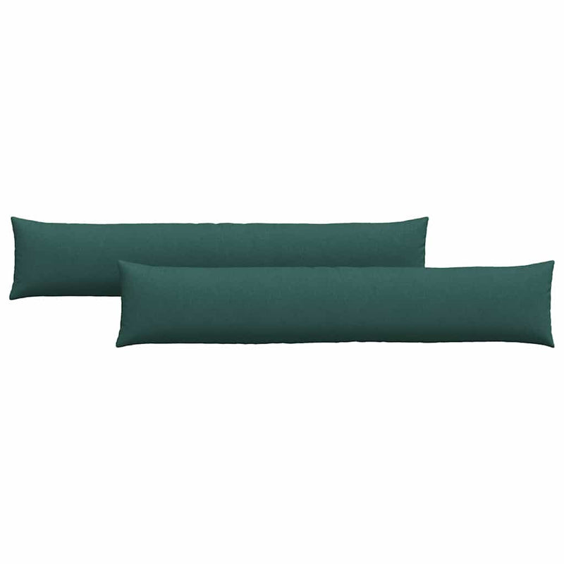 Afbeelding laden in galerijviewer, Vidaxl sofa kussens 2 pcs donkergroen 200 x 40 cm stof