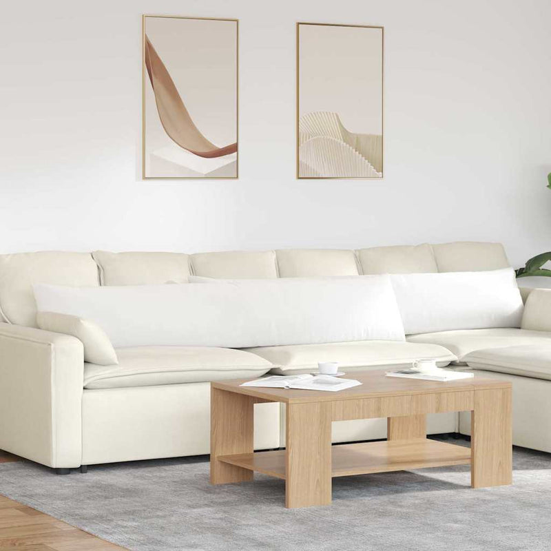 Afbeelding laden in galerijviewer, Vidaxl sofa kussens 2 pcs wit 200 x 40 cm stof