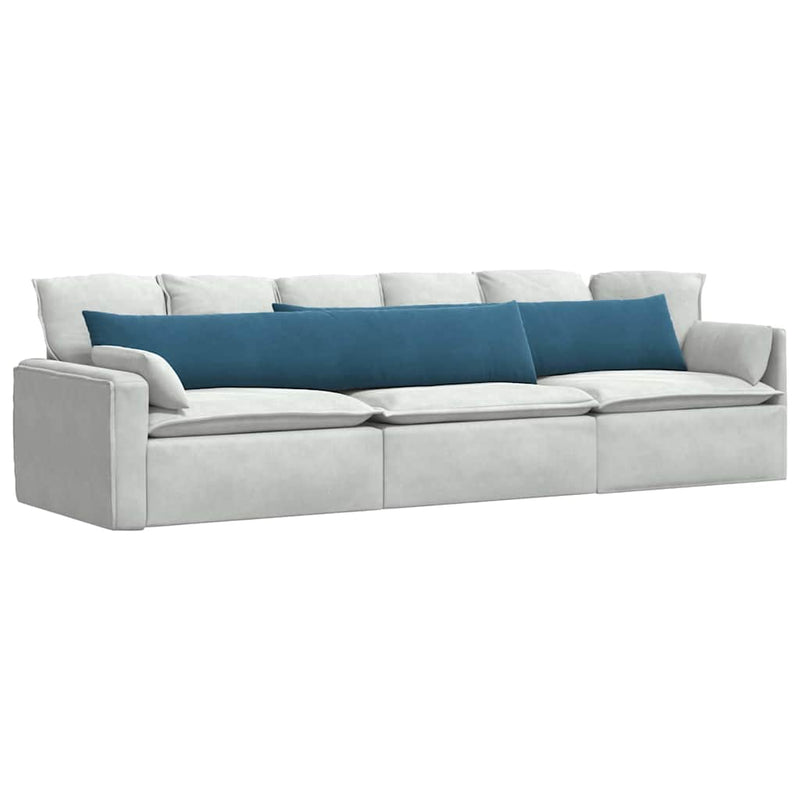 Afbeelding laden in galerijviewer, Vidaxl sofa kussens 2 stuks blauw 200 x 40 cm cordstof