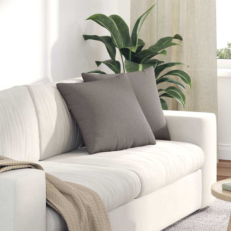 Chargez l'image dans la visionneuse de la galerie, Vidaxl sofa kussens 2 pcs taupe 45 x 45 cm stof
