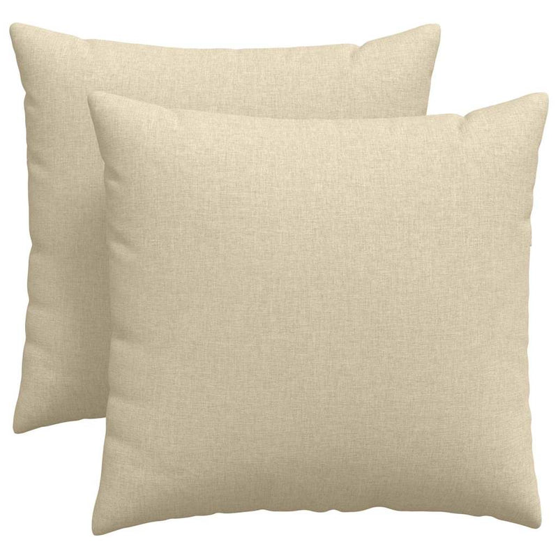Chargez l'image dans la visionneuse de la galerie, Vidaxl sofa kussens 2 pcs crème 45 x 45 cm stof