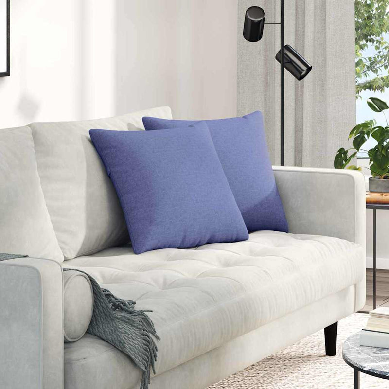 Chargez l'image dans la visionneuse de la galerie, Vidaxl sofa kussens 2 pcs jeans blauw 45 x 45 cm stof
