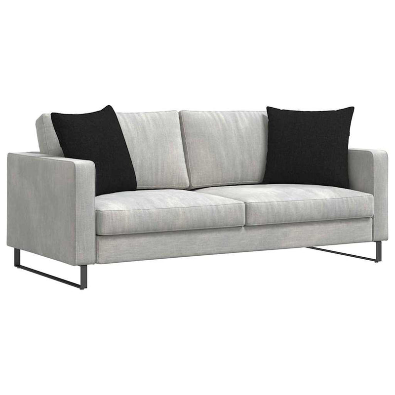 Chargez l'image dans la visionneuse de la galerie, Vidaxl sofa kussens 2 pcs zwart 50 x 50 cm stof