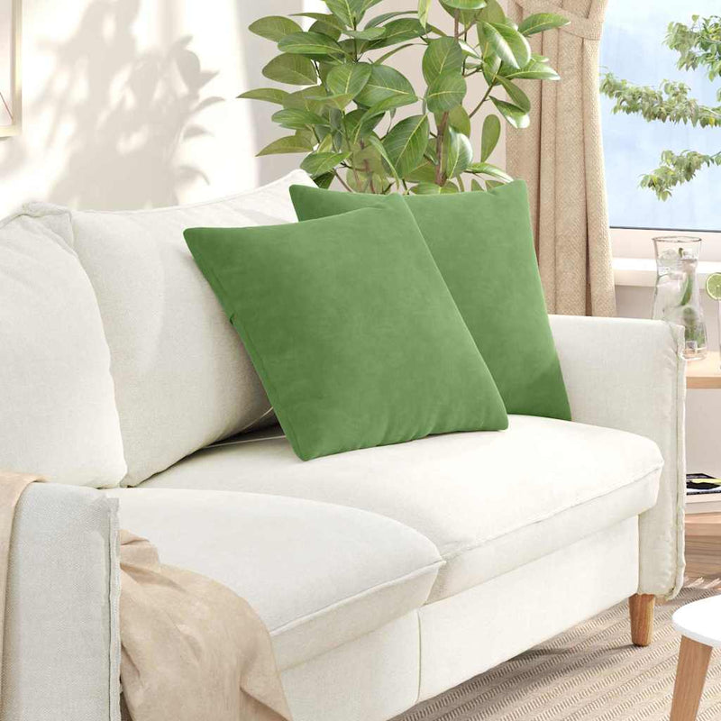 ギャラリービューアに画像をロードする, Vidaxl sofa kussens 2 stuks lichtgroen 50 x 50 cm cordstof