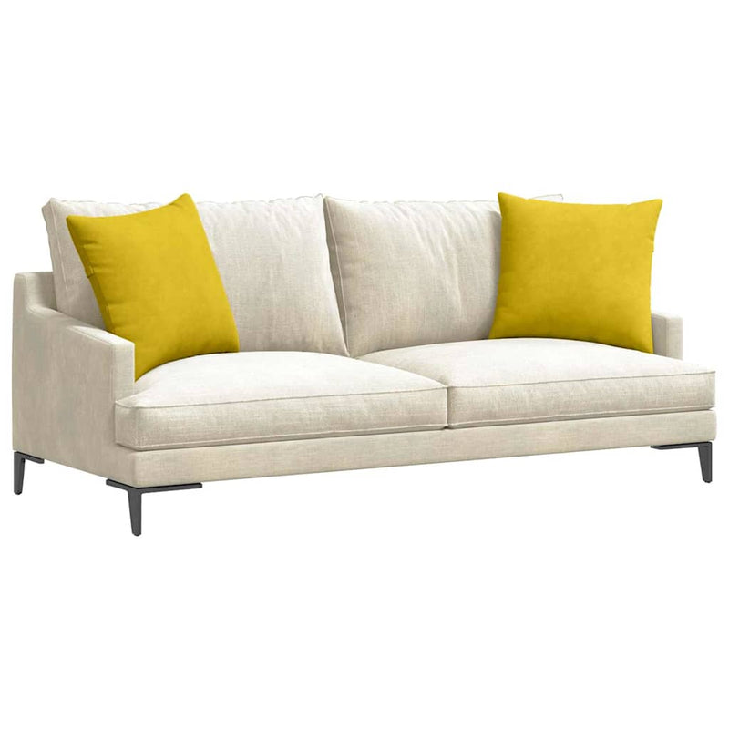 Afbeelding laden in galerijviewer, Vidaxl sofa kussens 2 stuks geel 50 x 50 cm cordstof