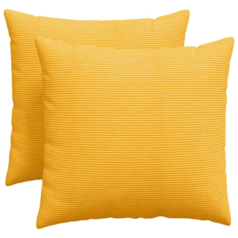 ギャラリービューアに画像をロードする, Vidaxl sofa kussens 2 stuks lichtgeel 50 x 50 cm cordstof