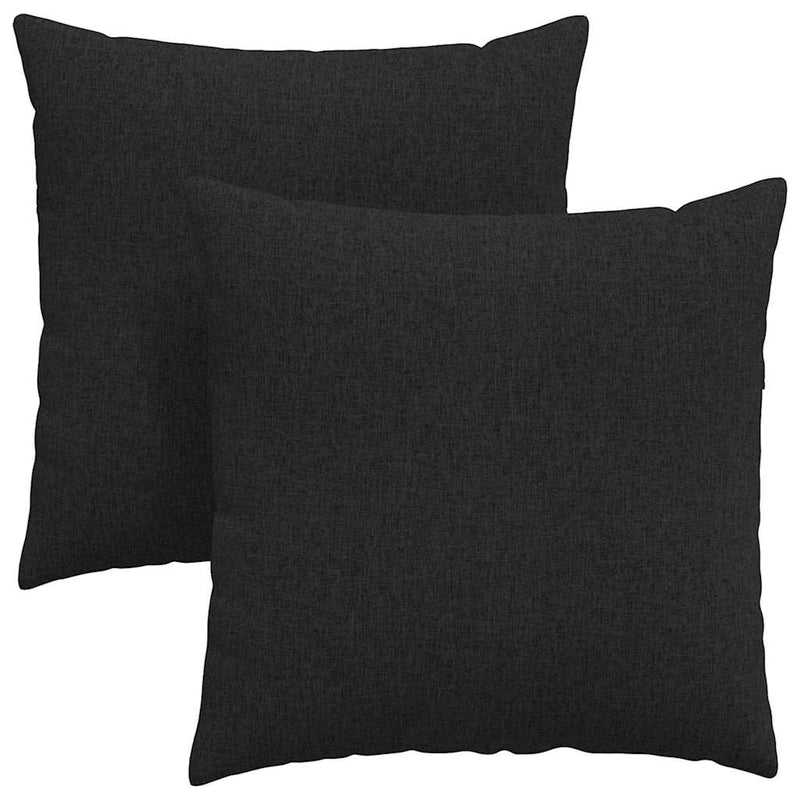 ギャラリービューアに画像をロードする, Vidaxl sofa kussens 2 pcs zwart 60 x 60 cm stof