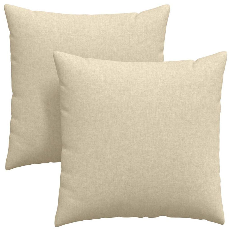 Chargez l'image dans la visionneuse de la galerie, Vidaxl sofa kussens 2 pcs crème 60 x 60 cm stof