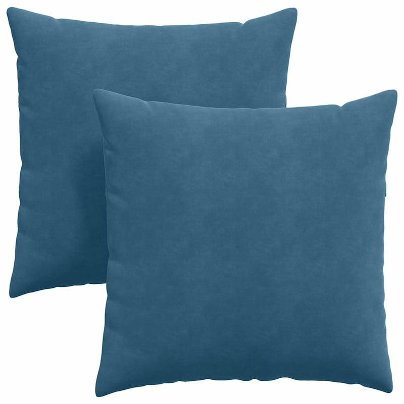 Chargez l'image dans la visionneuse de la galerie, Vidaxl sofa kussens 2 stuks blauw 60 x 60 cm cordstof
