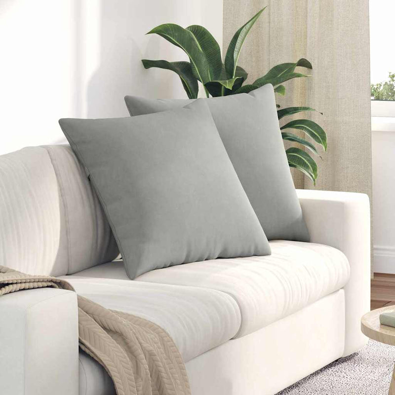 ギャラリービューアに画像をロードする, Vidaxl sofa kussens 2 stuks lichtgrijs 60 x 60 cm stof