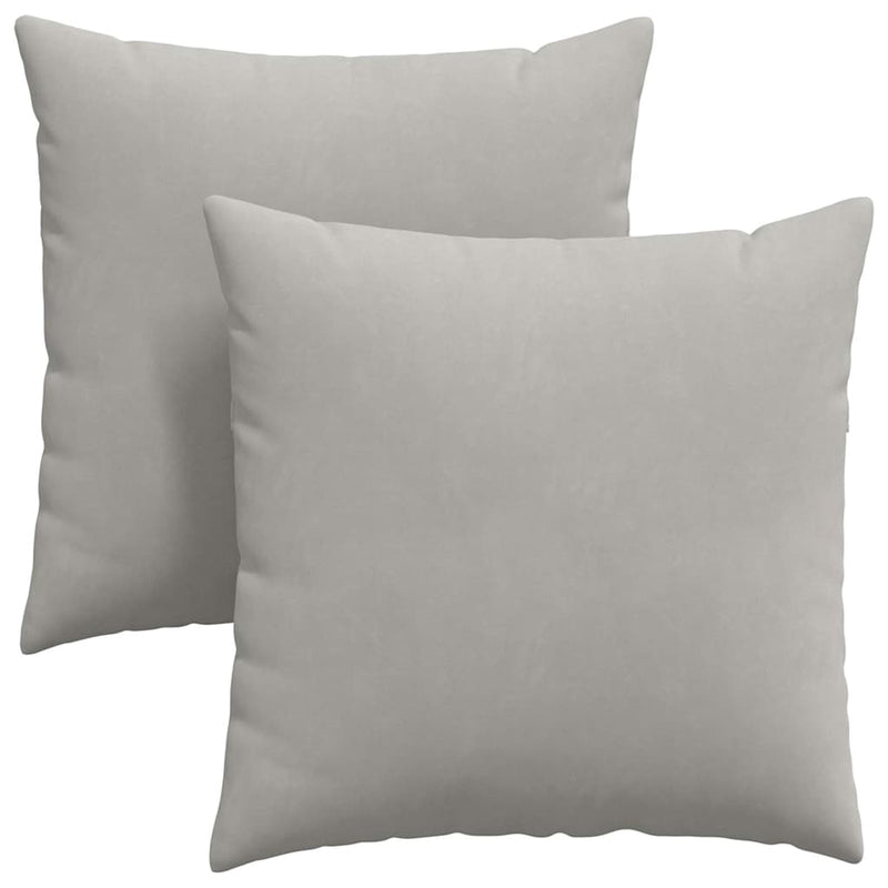 ギャラリービューアに画像をロードする, Vidaxl sofa kussens 2 stuks lichtgrijs 60 x 60 cm stof