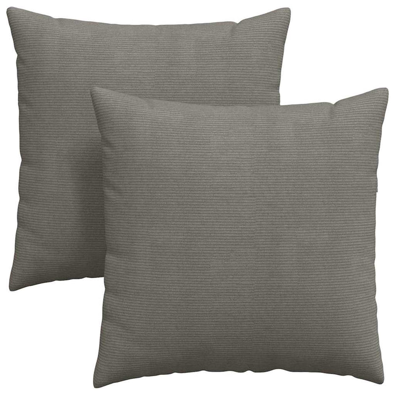 Chargez l'image dans la visionneuse de la galerie, Vidaxl sofa kussens 2 stuks lichtgrijs 60 x 60 cm cordstof