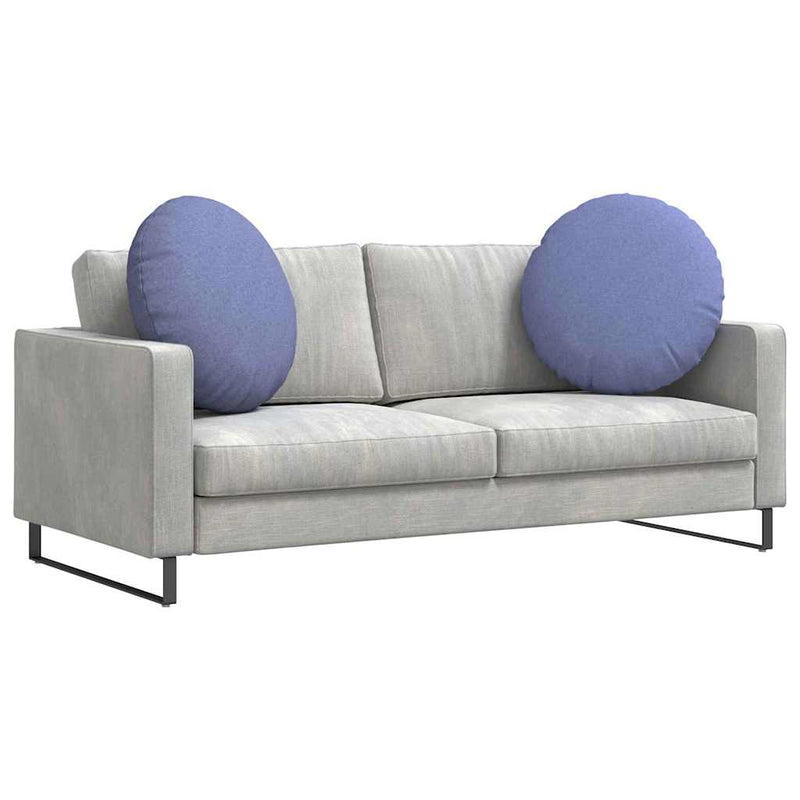 Chargez l'image dans la visionneuse de la galerie, Vidaxl zitkussens 2 pcs jeans blauw ø60 x 21 cm stof