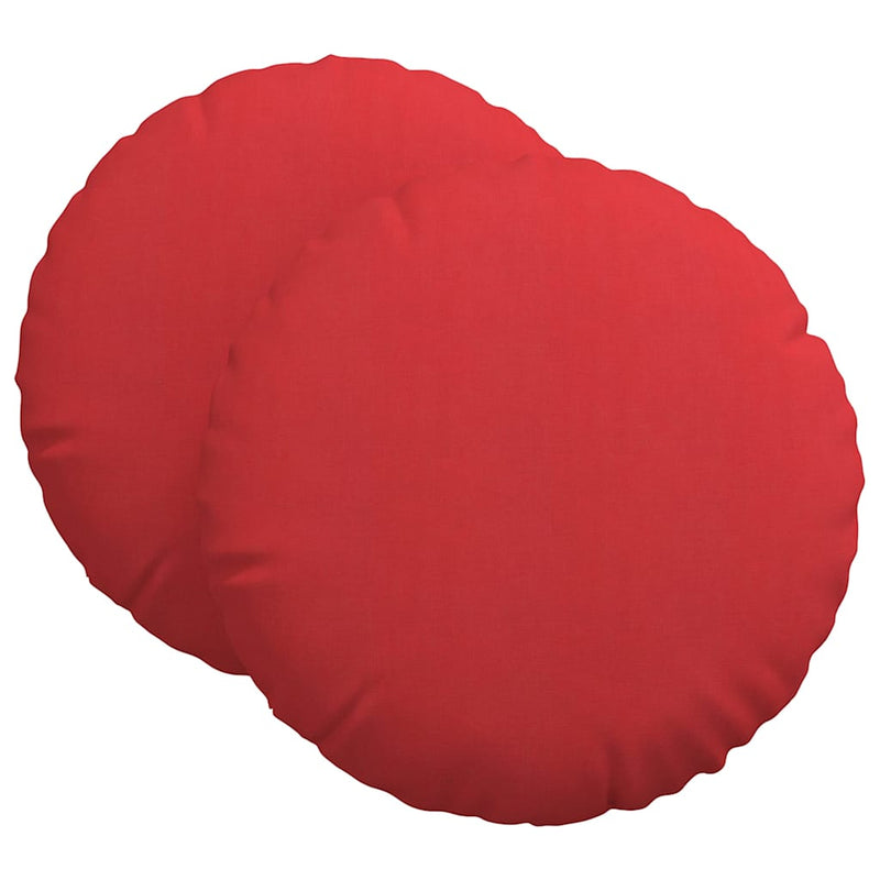 Chargez l'image dans la visionneuse de la galerie, Vidaxl zitkussens 2 pcs rood ø80 x 29 cm stof