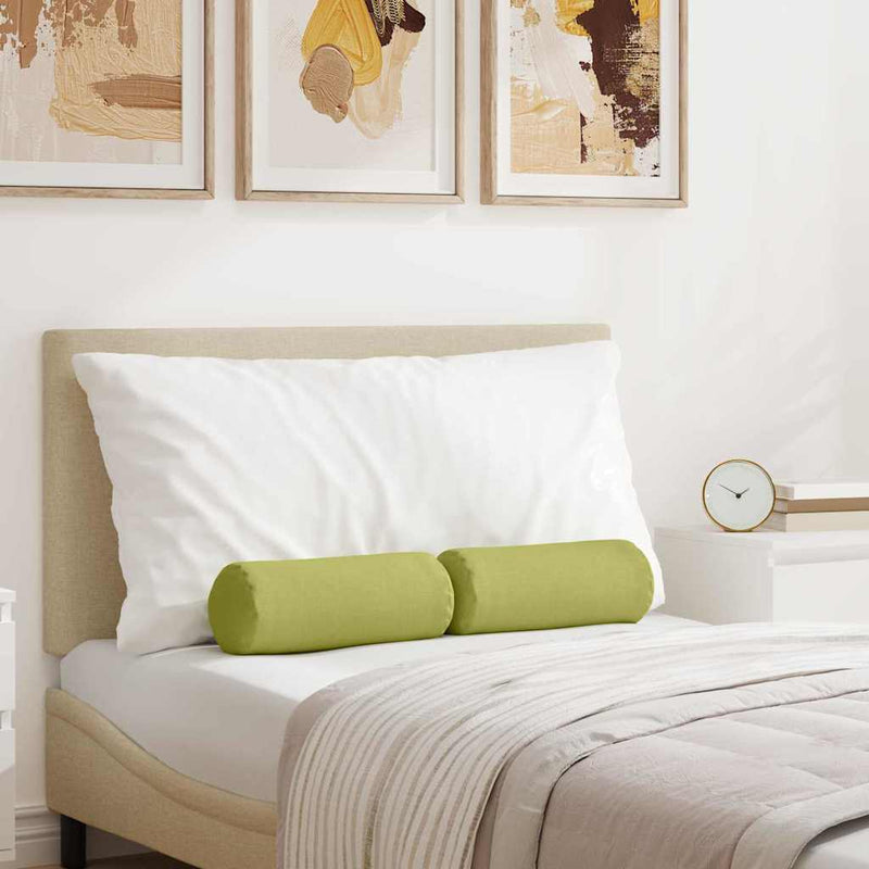 ギャラリービューアに画像をロードする, Vidaxl bolster kussens 2 stuks lichtgroen ø 15 x 40 cm stof