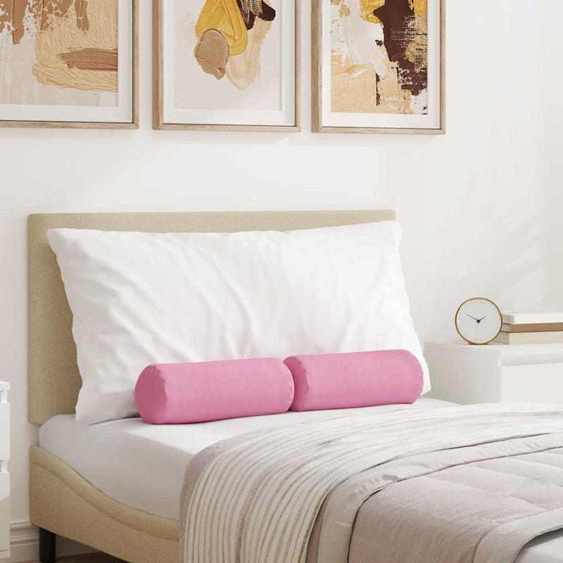 ギャラリービューアに画像をロードする, Vidaxl bolster kussens 2 stuks roze ø 15 x 40 cm stof