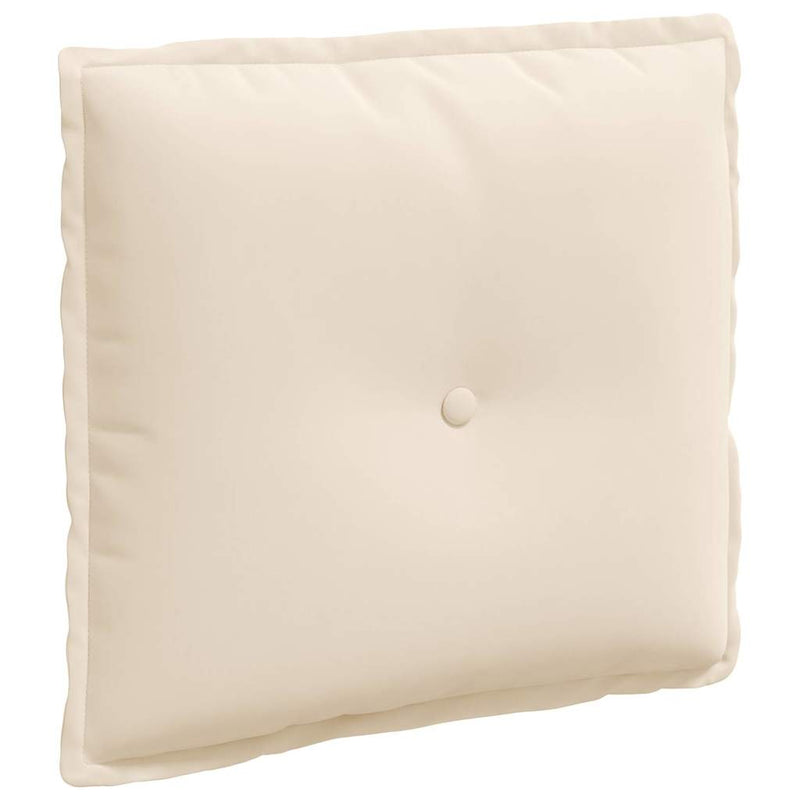 Afbeelding laden in galerijviewer, Vidaxl rugkussen beige 50 x 45 cm microvezel stof