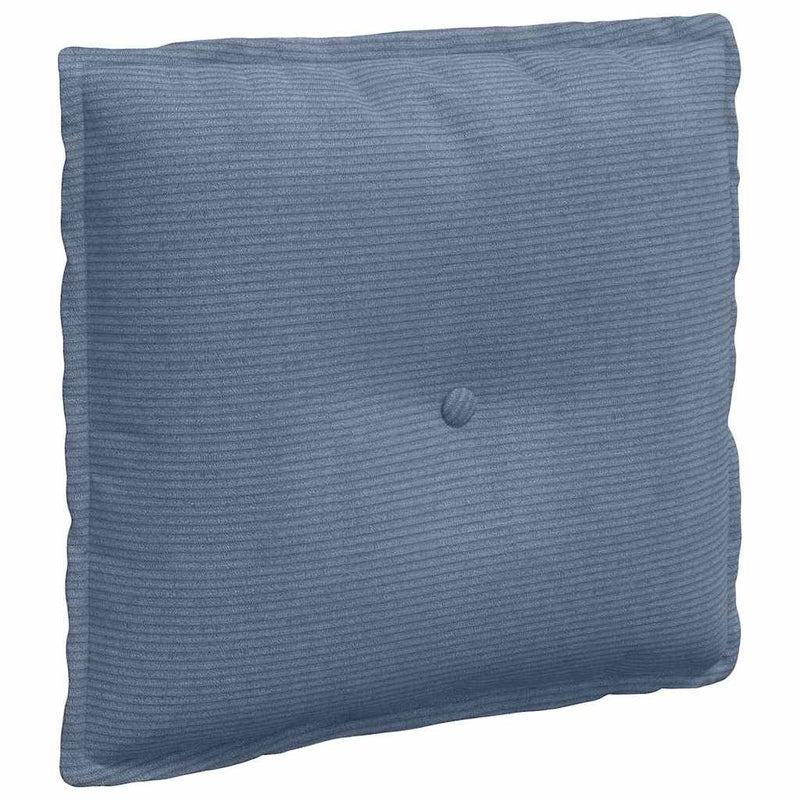 Afbeelding laden in galerijviewer, Vidaxl rugkussen blauw 50 x 45 cm cordstof