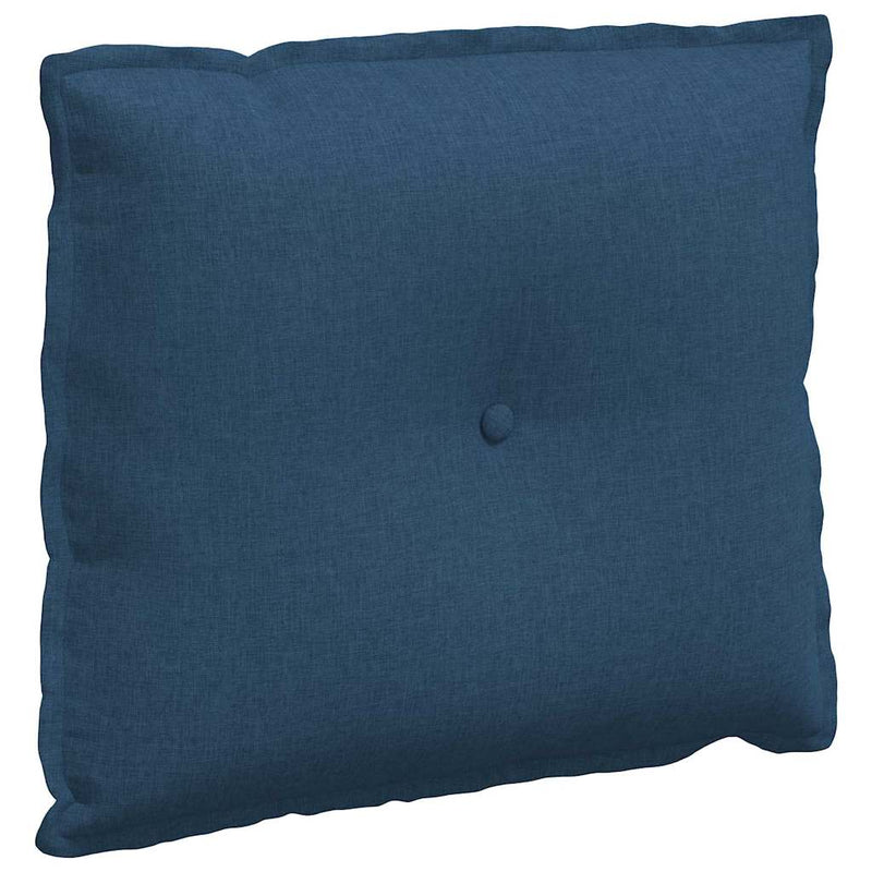 Afbeelding laden in galerijviewer, Vidaxl rugkussen blauw 60 x 19 x 50 cm stof
