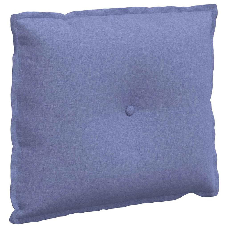 Afbeelding laden in galerijviewer, Vidaxl rugkussen jeans blauw 60 x 19 x 50 cm stof