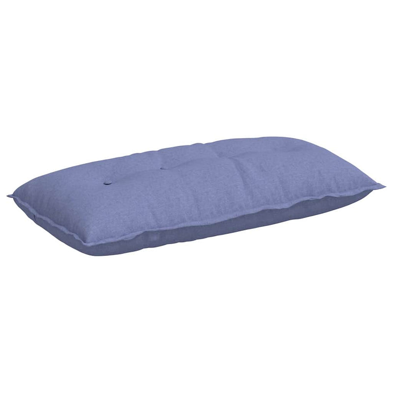 Afbeelding laden in galerijviewer, Vidaxl rugkussen jeans blauw 100 x 19 x 50 cm stof