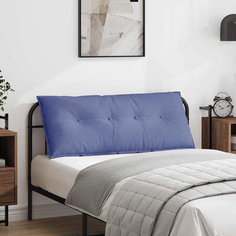 Afbeelding laden in galerijviewer, Vidaxl rugkussen jeans blauw 120 x 19 x 50 cm stof