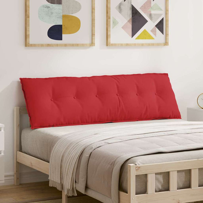 Afbeelding laden in galerijviewer, Vidaxl rugkussen rood 160 x 19 x 50 cm stof
