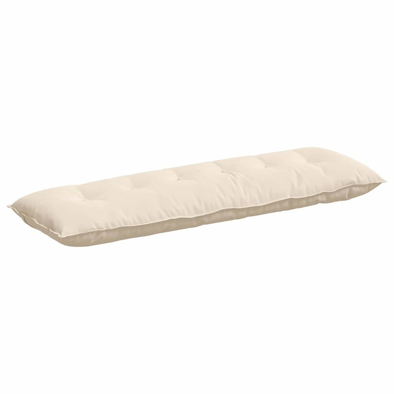 Afbeelding laden in galerijviewer, Vidaxl rugkussen beige 160 x 50 cm microvezel stof