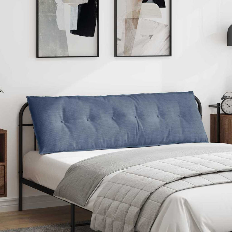 Afbeelding laden in galerijviewer, Vidaxl rugkussen blauw 160 x 50 cm cordstof