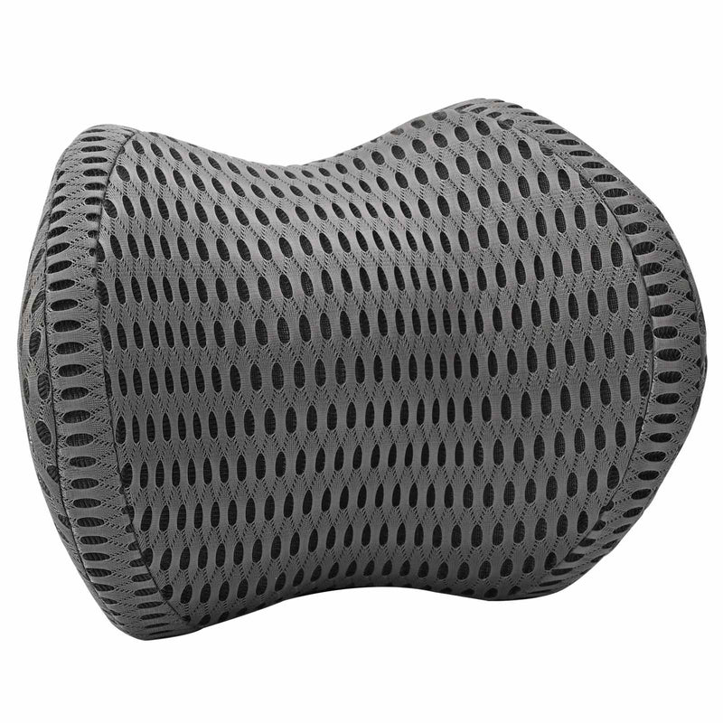 Afbeelding laden in galerijviewer, Vidaxl halskussen met kussen verstelbaar grijs 31 x 22 x 13 cm 4d mesh