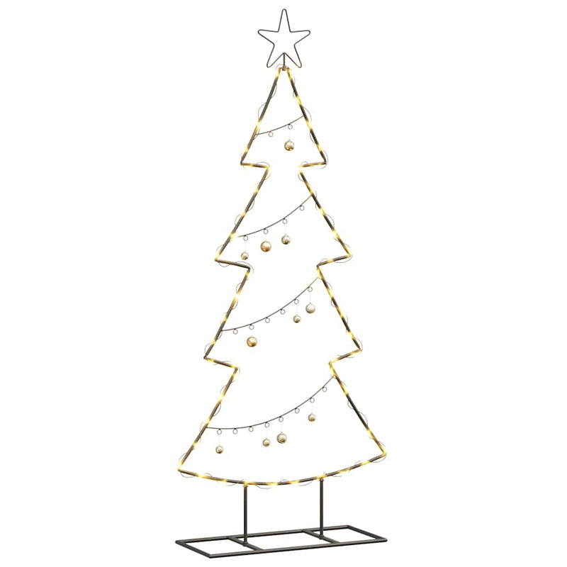 Afbeelding laden in galerijviewer, Vidaxl metalen kerstboom met standaard zwart 125 cm staal