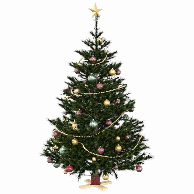 Afbeelding laden in galerijviewer, Vidaxl kerstboomstandaard 1.73 rood 50 x 50 x 16 cm massief grenenhout