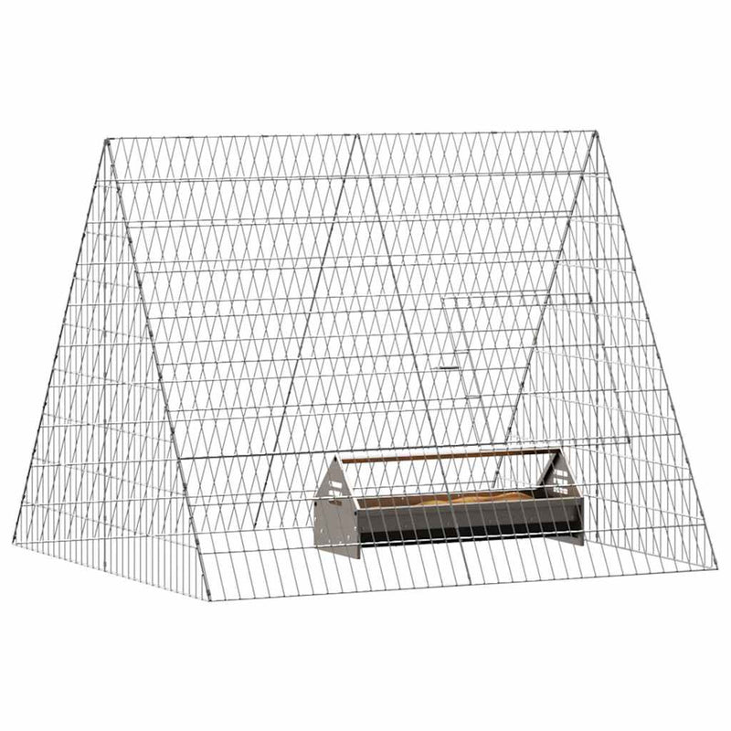 Afbeelding laden in galerijviewer, Vidaxl kippenhok zilver 110 x 100 x 85 cm gegalvaniseerd staal