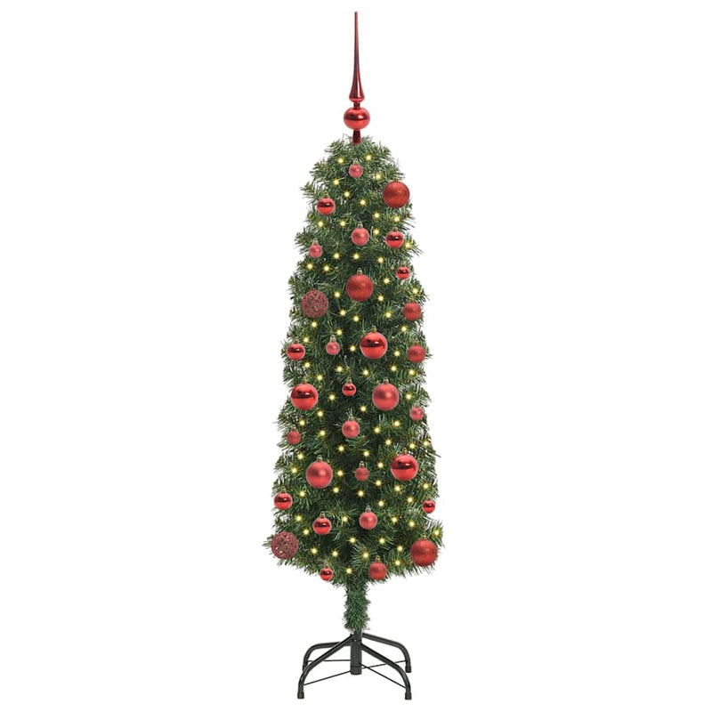 ギャラリービューアに画像をロードする, Vidaxl kunstkerstboom groen 120 cm pvc en staal en kunststof