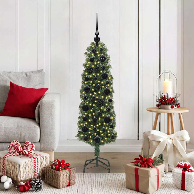 Afbeelding laden in galerijviewer, Vidaxl kunstkerstboom groen 120 cm pvc en staal en kunststof