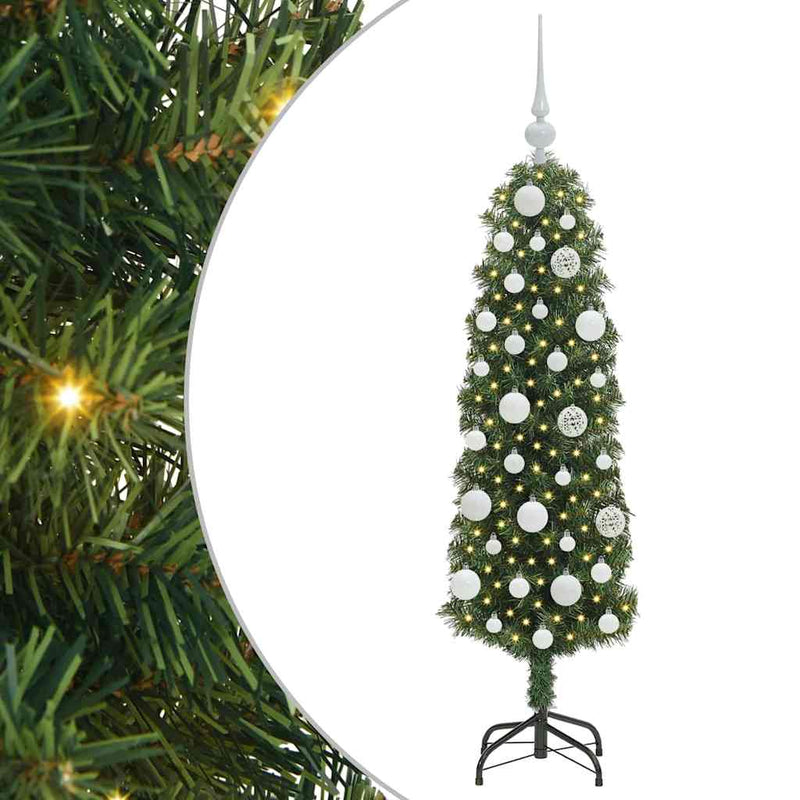 Afbeelding laden in galerijviewer, Vidaxl kunstkerstboom groen 120 cm pvc en staal en kunststof