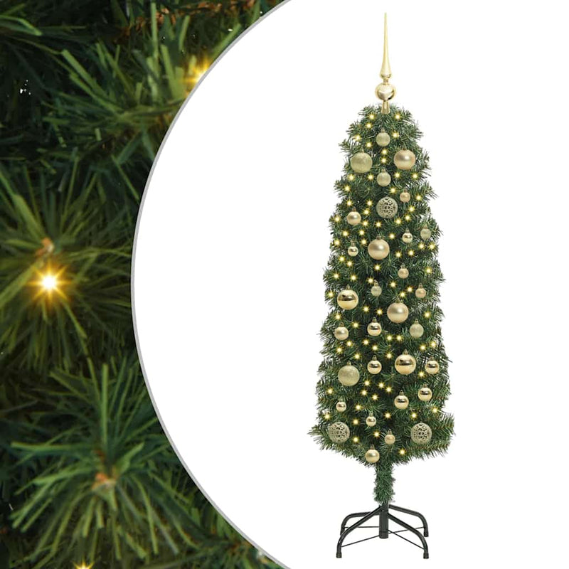 Afbeelding laden in galerijviewer, Vidaxl kunstkerstboom groen 120 cm pvc en staal en kunststof