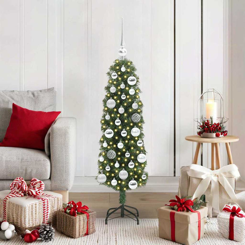 Afbeelding laden in galerijviewer, Vidaxl kunstkerstboom groen 120 cm pvc en staal en kunststof