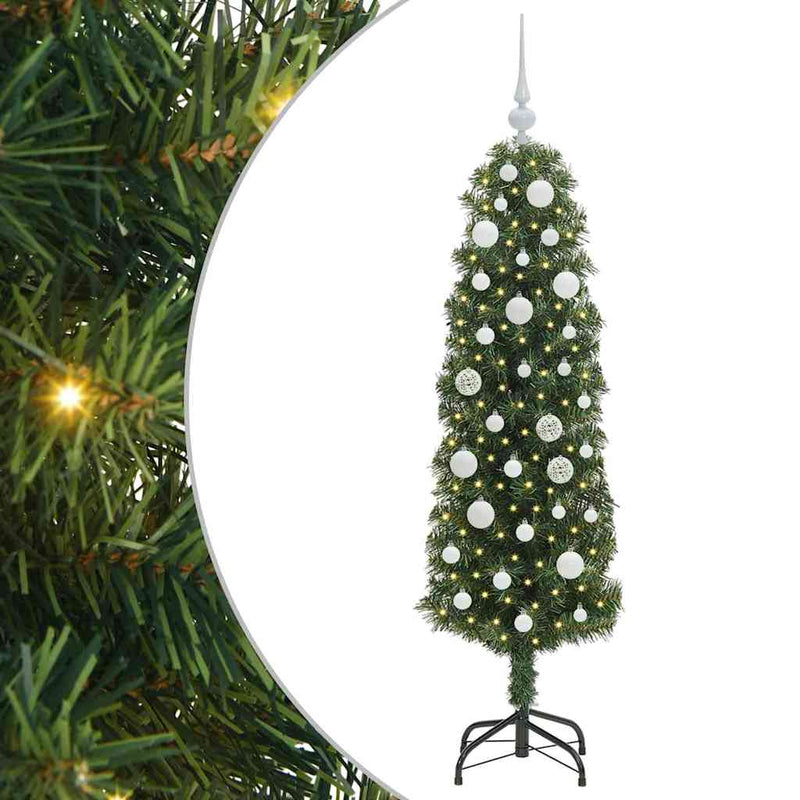 Afbeelding laden in galerijviewer, Vidaxl kunstkerstboom groen 150 cm pvc en staal en kunststof