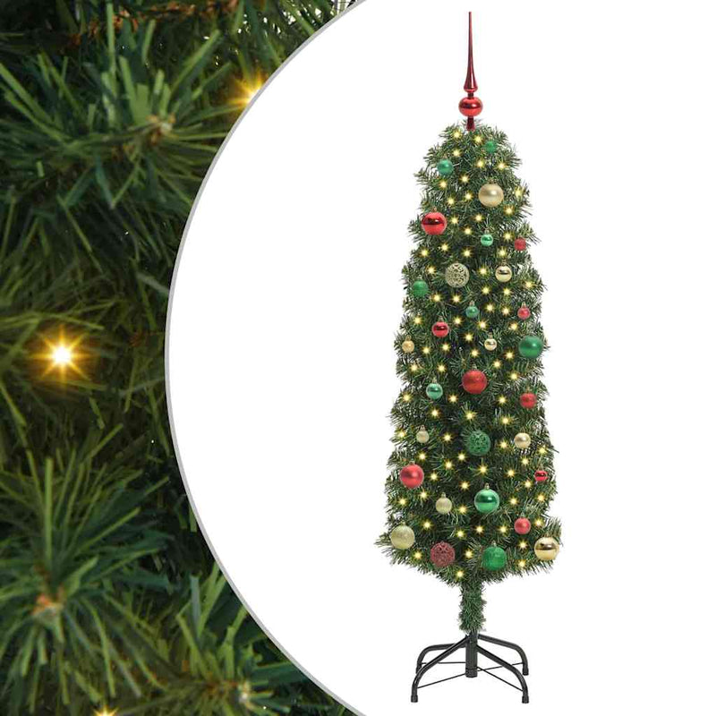 Afbeelding laden in galerijviewer, Vidaxl kunstkerstboom groen 150 cm pvc en staal en kunststof