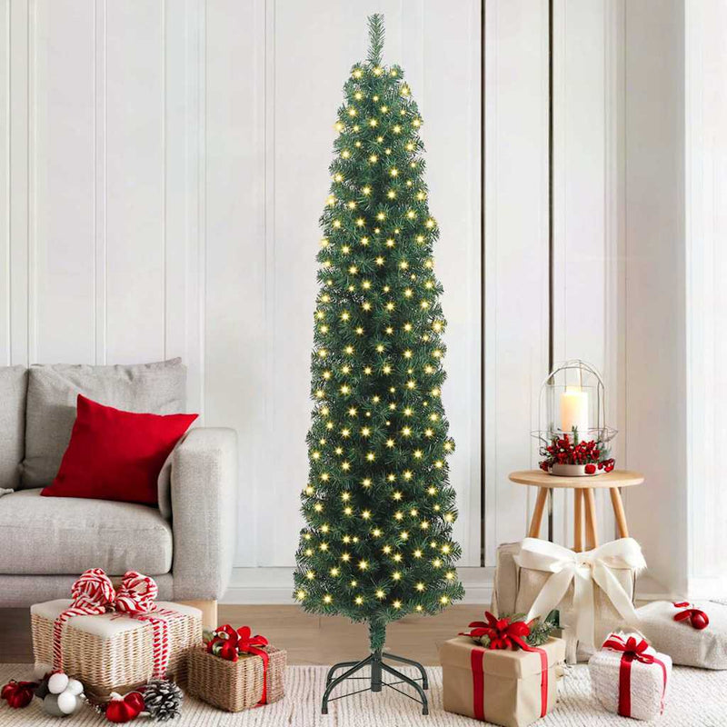 Afbeelding laden in galerijviewer, Vidaxl kunstkerstboom groen 180 cm pvc en staal en kunststof