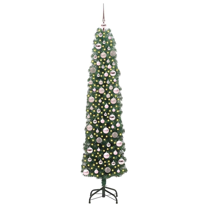 Afbeelding laden in galerijviewer, Vidaxl kunstkerstboom groen 180 cm pvc en staal en kunststof