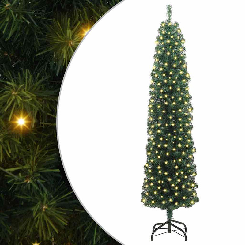 Afbeelding laden in galerijviewer, Vidaxl kunstkerstboom groen 240 cm pvc en staal en kunststof