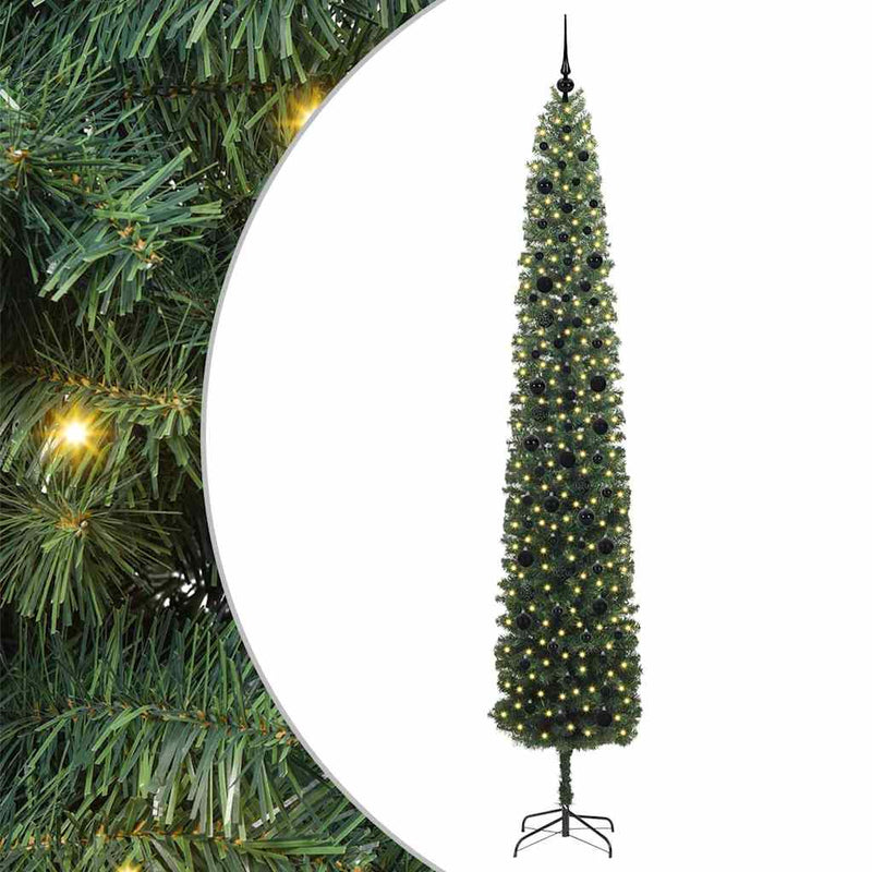 Afbeelding laden in galerijviewer, Vidaxl kunstkerstboom groen 270 cm pvc en staal en kunststof
