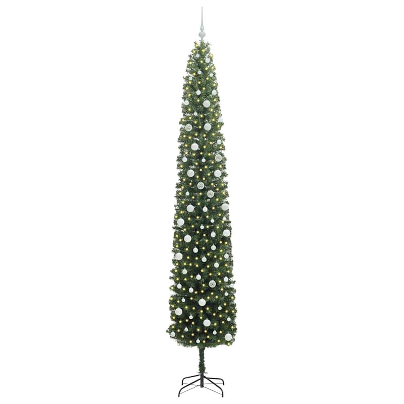 Afbeelding laden in galerijviewer, Vidaxl kunstkerstboom groen 300 cm pvc en staal en kunststof