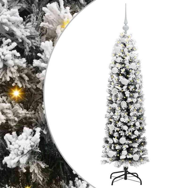Afbeelding laden in galerijviewer, Vidaxl kunstkerstboom groen 150 cm pvc en staal en kunststof