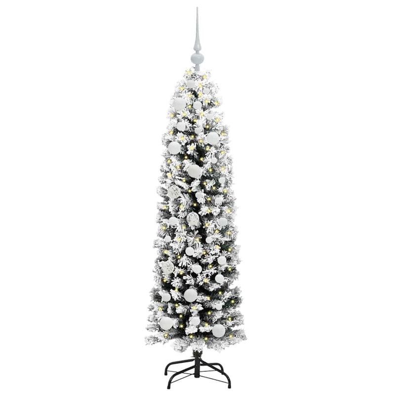 Afbeelding laden in galerijviewer, Vidaxl kunstkerstboom groen 150 cm pvc en staal en kunststof
