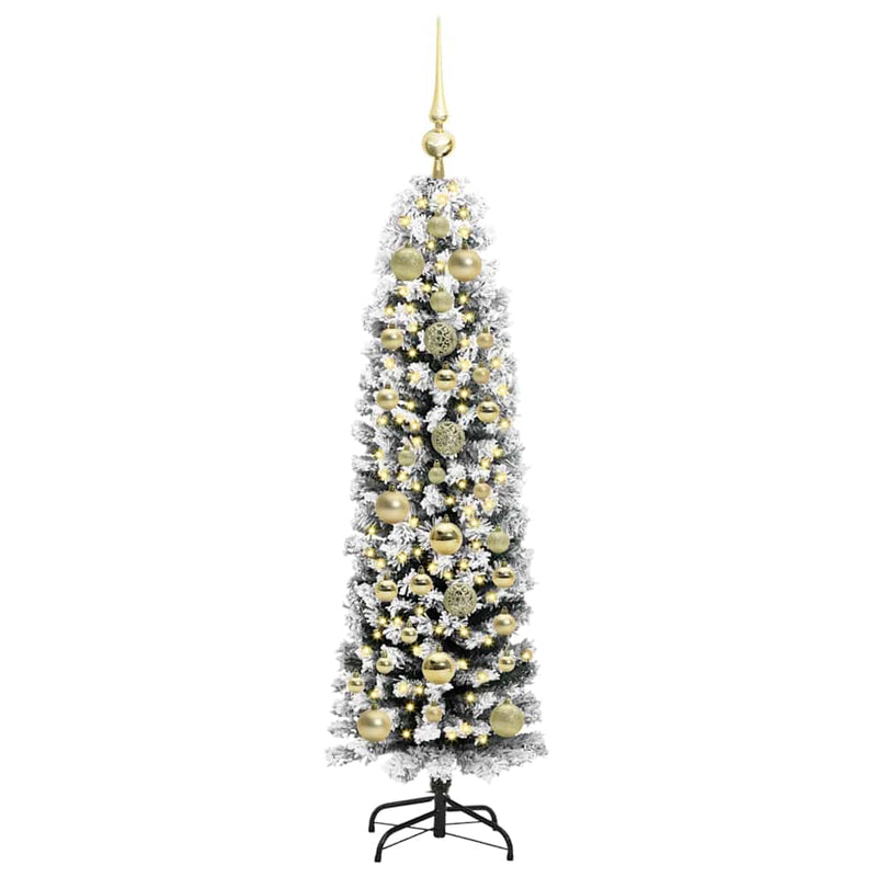 Afbeelding laden in galerijviewer, Vidaxl kunstkerstboom groen 150 cm pvc en staal en kunststof